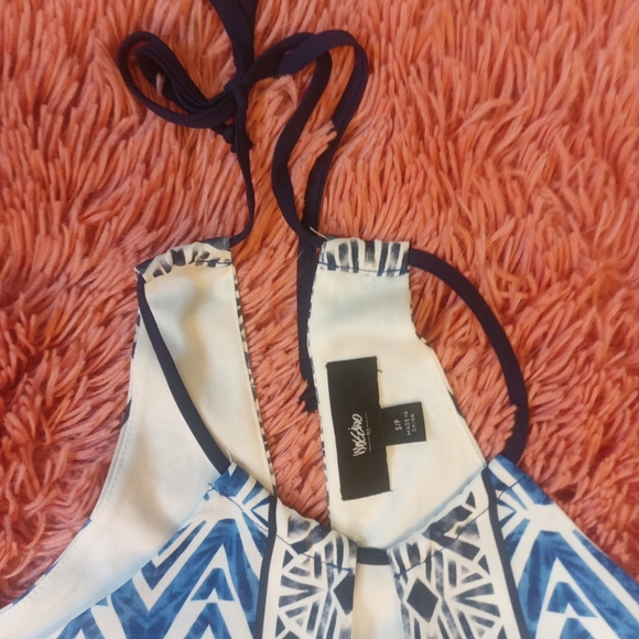 Mossimo sleeveless blue/white midi dress Small - Picture 4 of 5